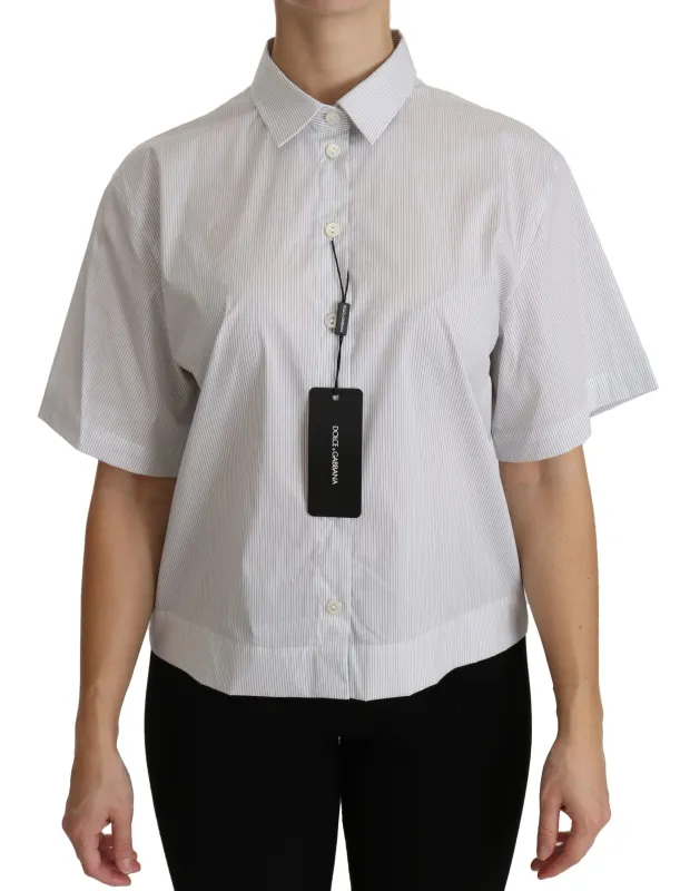 White Collared Short Sleeve Polo Shirt Top sold by Lord & Taylor