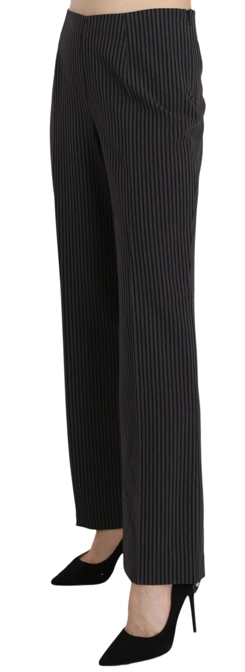 Black Striped Cotton Sretch Dress Trousers Pants sold by Lord & Taylor product image thumbnail 3