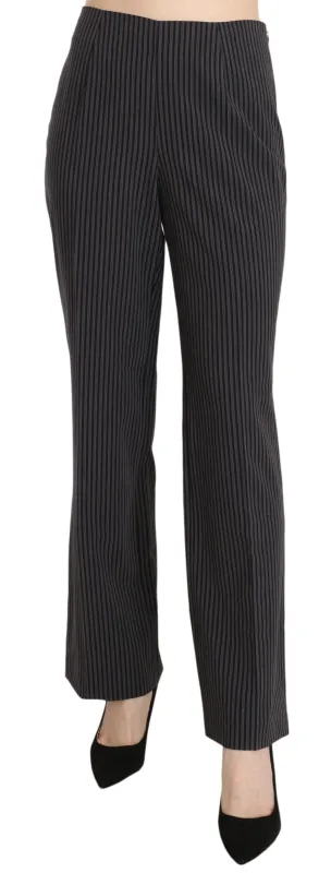Black Striped Cotton Sretch Dress Trousers Pants sold by Lord & Taylor