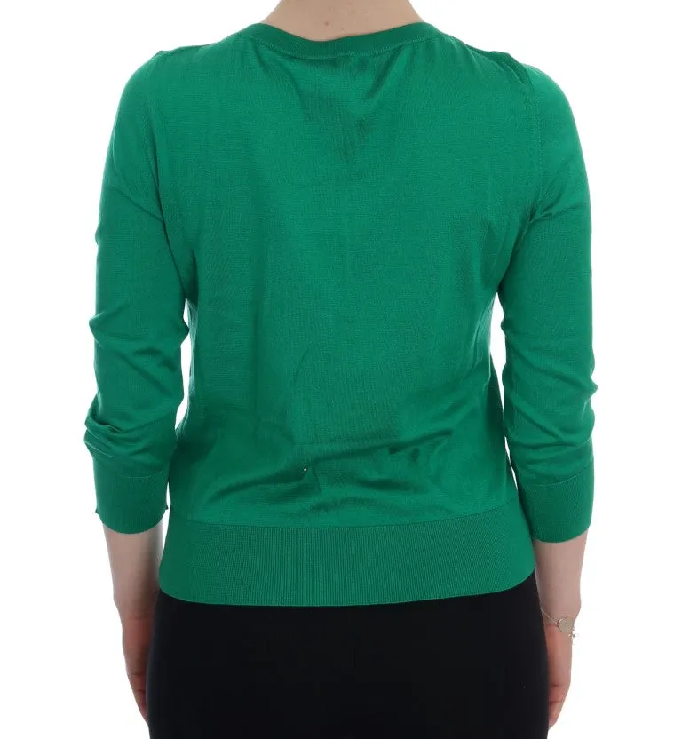Green Silk Crystal Banana Sweater sold by Lord & Taylor product image thumbnail 3