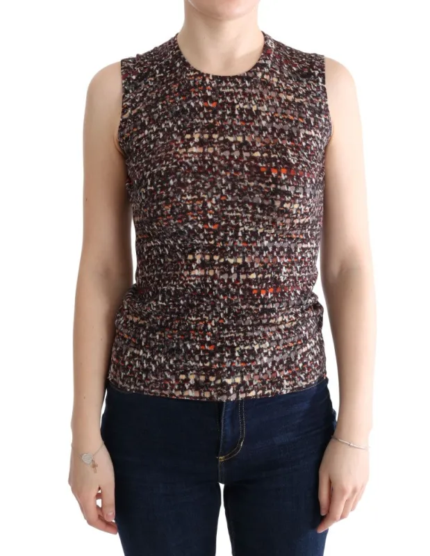 Multicolor Print Knit Top Wool T-shirt sold by Lord & Taylor