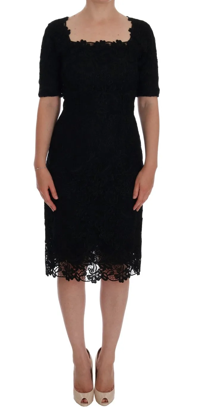Black Floral Ricamo Sheath Dress sold by Lord & Taylor