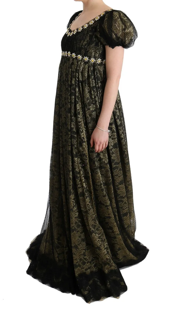Black Yellow Crystal Lace Shift Dress sold by Lord & Taylor product image thumbnail 2