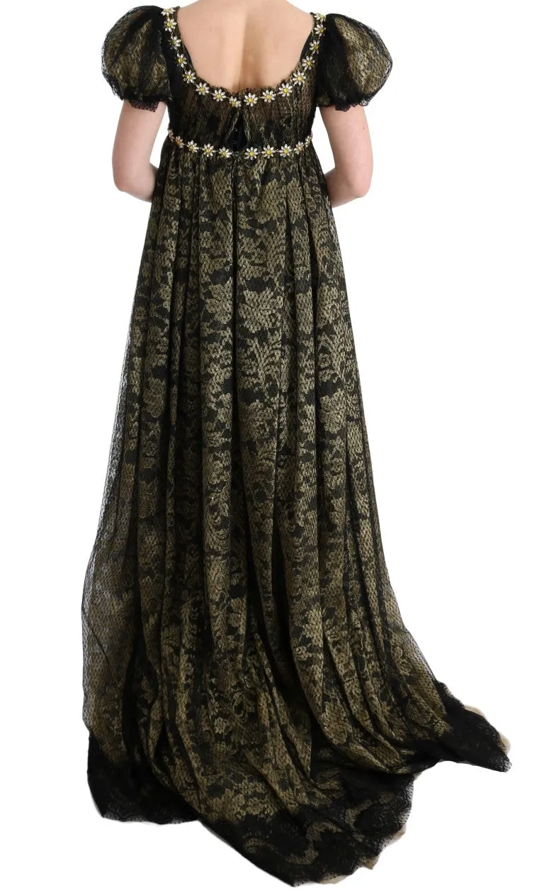 Black Yellow Crystal Lace Shift Dress sold by Lord & Taylor product image thumbnail 3