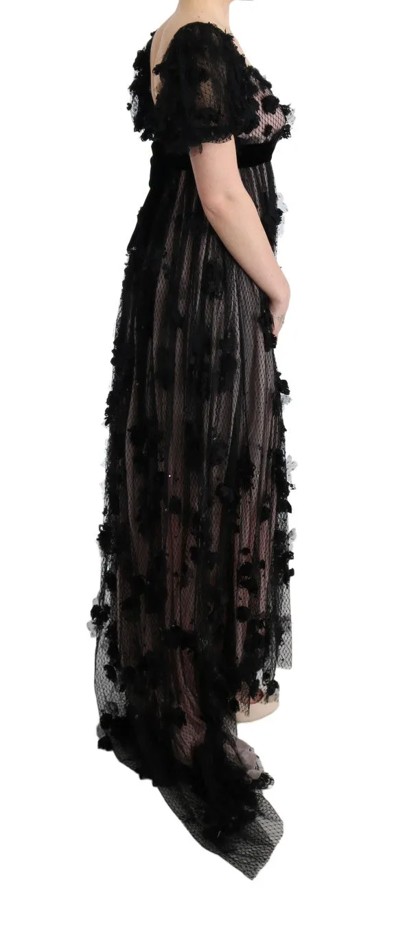 Black Pink Silk Applique Shift Dress sold by Lord & Taylor product image thumbnail 4