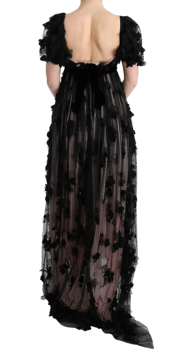 Black Pink Silk Applique Shift Dress sold by Lord & Taylor product image thumbnail 3