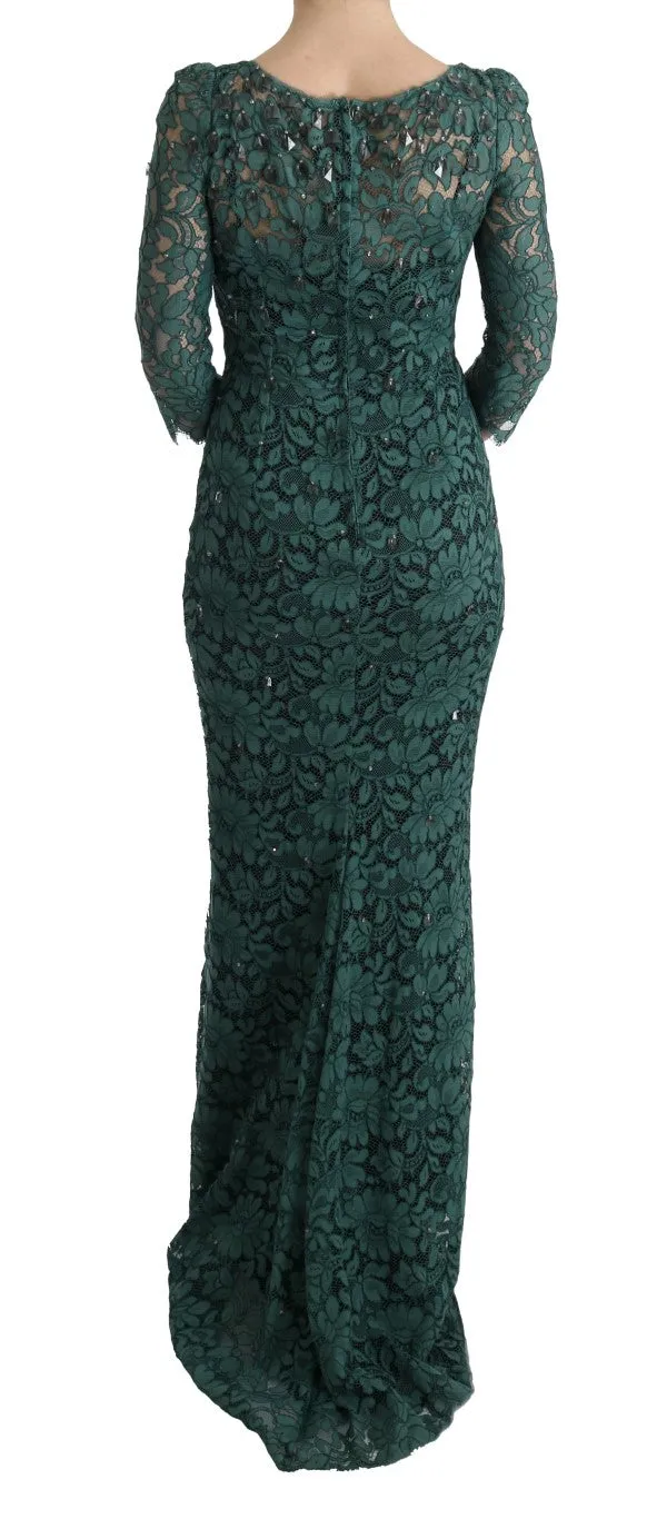 Green Floral Crystal Ricamo Sheath Dress sold by Lord & Taylor product image thumbnail 3