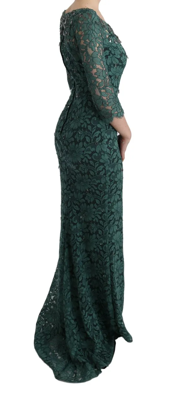 Green Floral Crystal Ricamo Sheath Dress sold by Lord & Taylor product image thumbnail 4