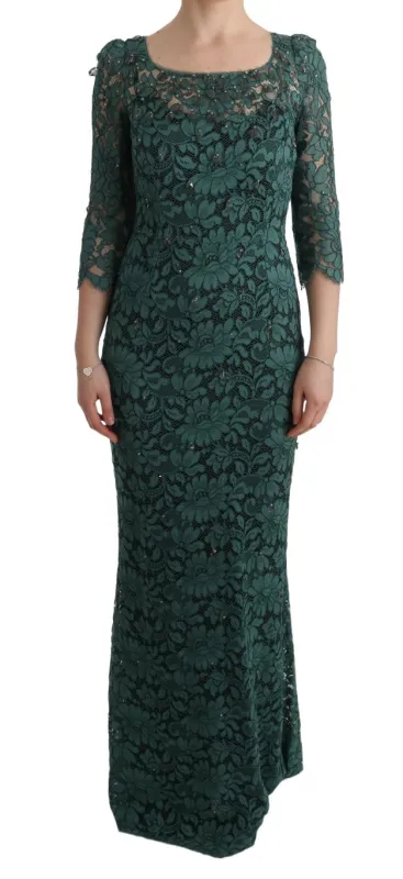 Green Floral Crystal Ricamo Sheath Dress sold by Lord & Taylor