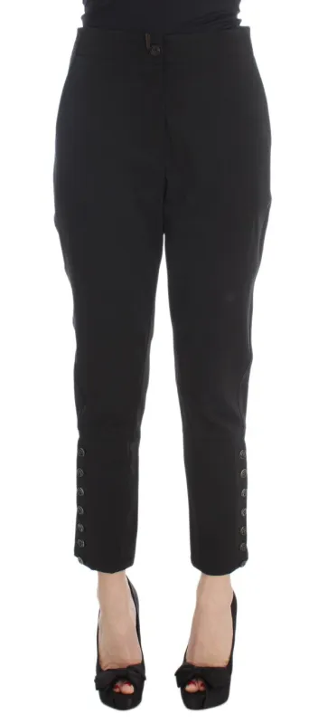 Black Cotton Blend Capri Cropped Pants sold by Lord & Taylor
