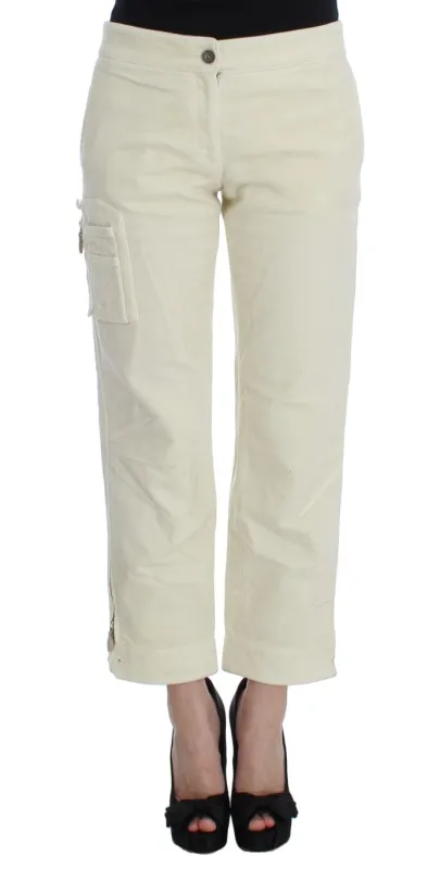 Beige Cotton Capri Cropped Cargo Pants sold by Lord & Taylor
