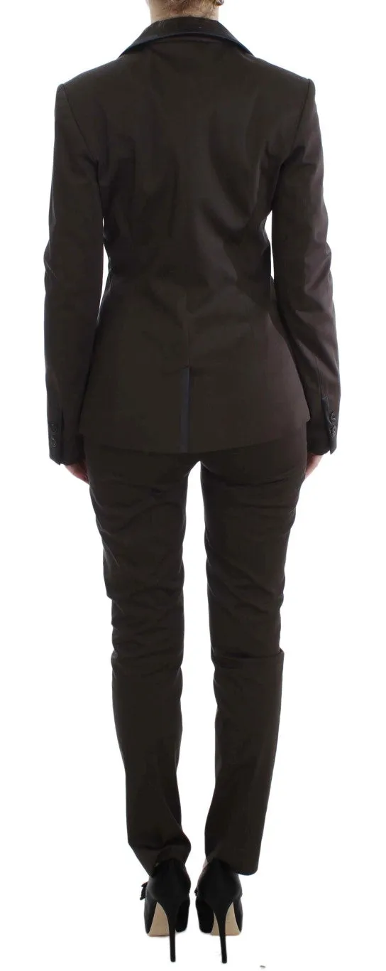 Brown Stretch Two Button Suit sold by Lord & Taylor product image thumbnail 3