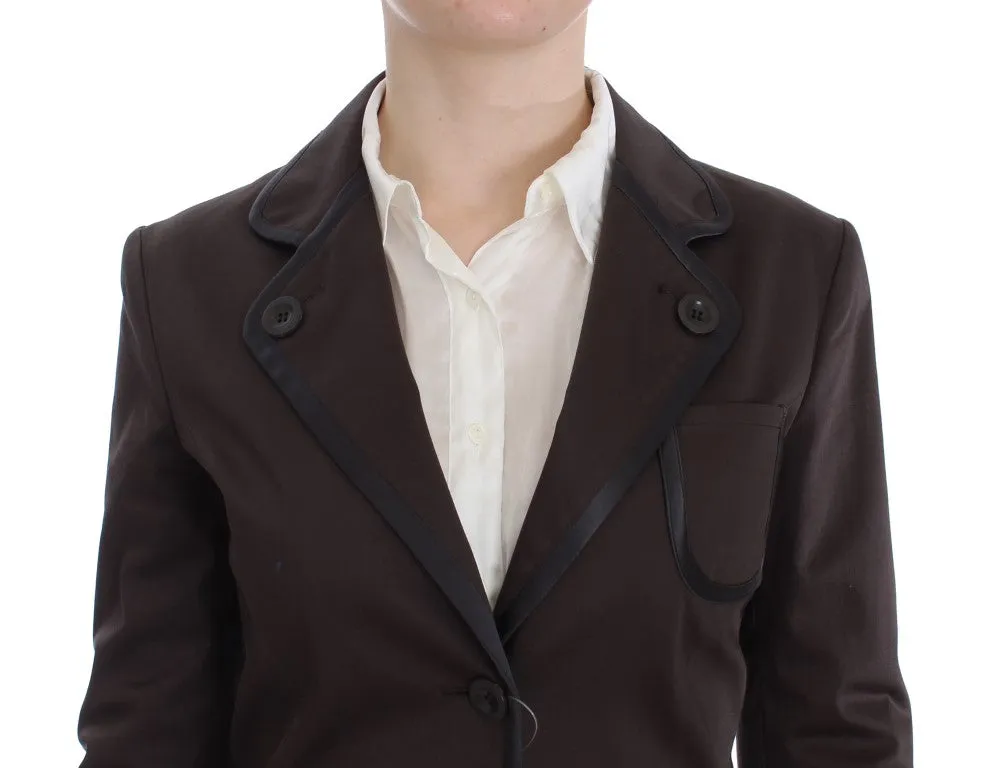 Brown Stretch Two Button Suit sold by Lord & Taylor product image thumbnail 4