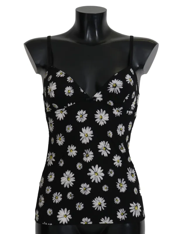 Black Daisy Print Dress Lingerie Chemisole sold by Lord & Taylor