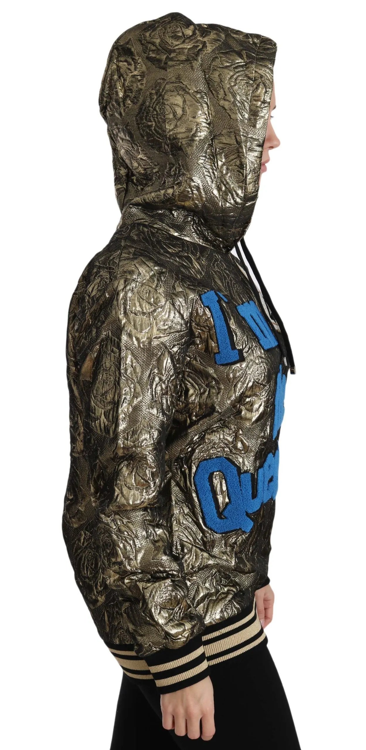 Im The Queen Jaquard Gold Sweatshirt Hoodie sold by Lord & Taylor product image thumbnail 2