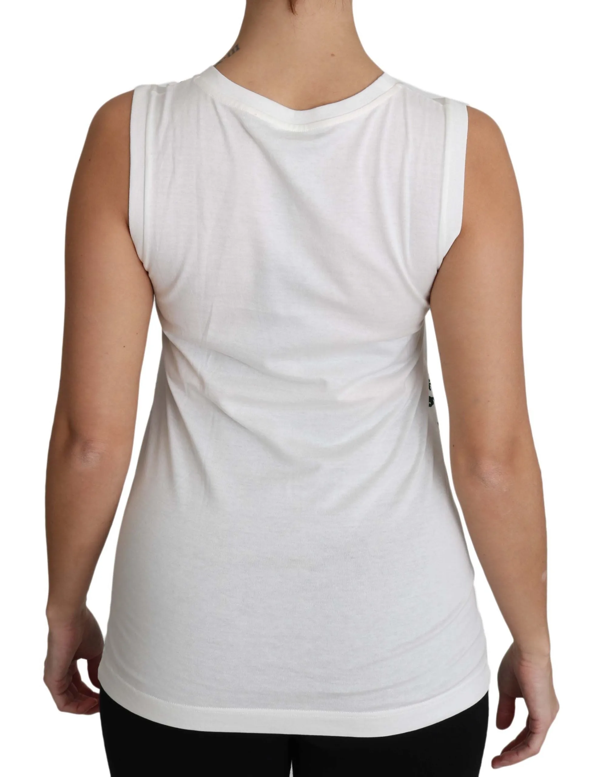 White Cotton #dgfamily Sleeveless Shirt Tank Top sold by Lord & Taylor product image thumbnail 2