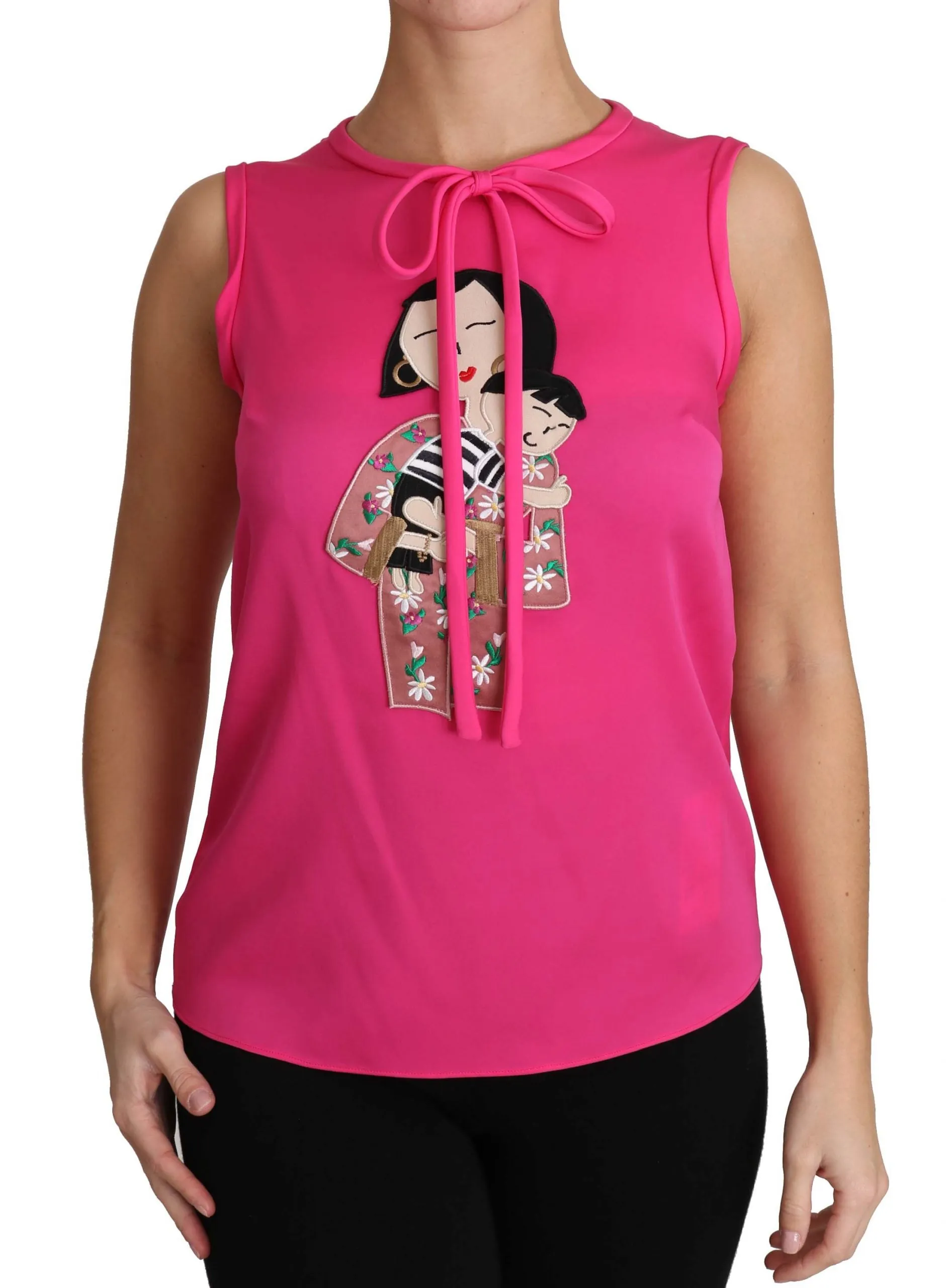 Pink Family Silk Tank Mama Blouse Top Shirt sold by Lord & Taylor product image thumbnail 3
