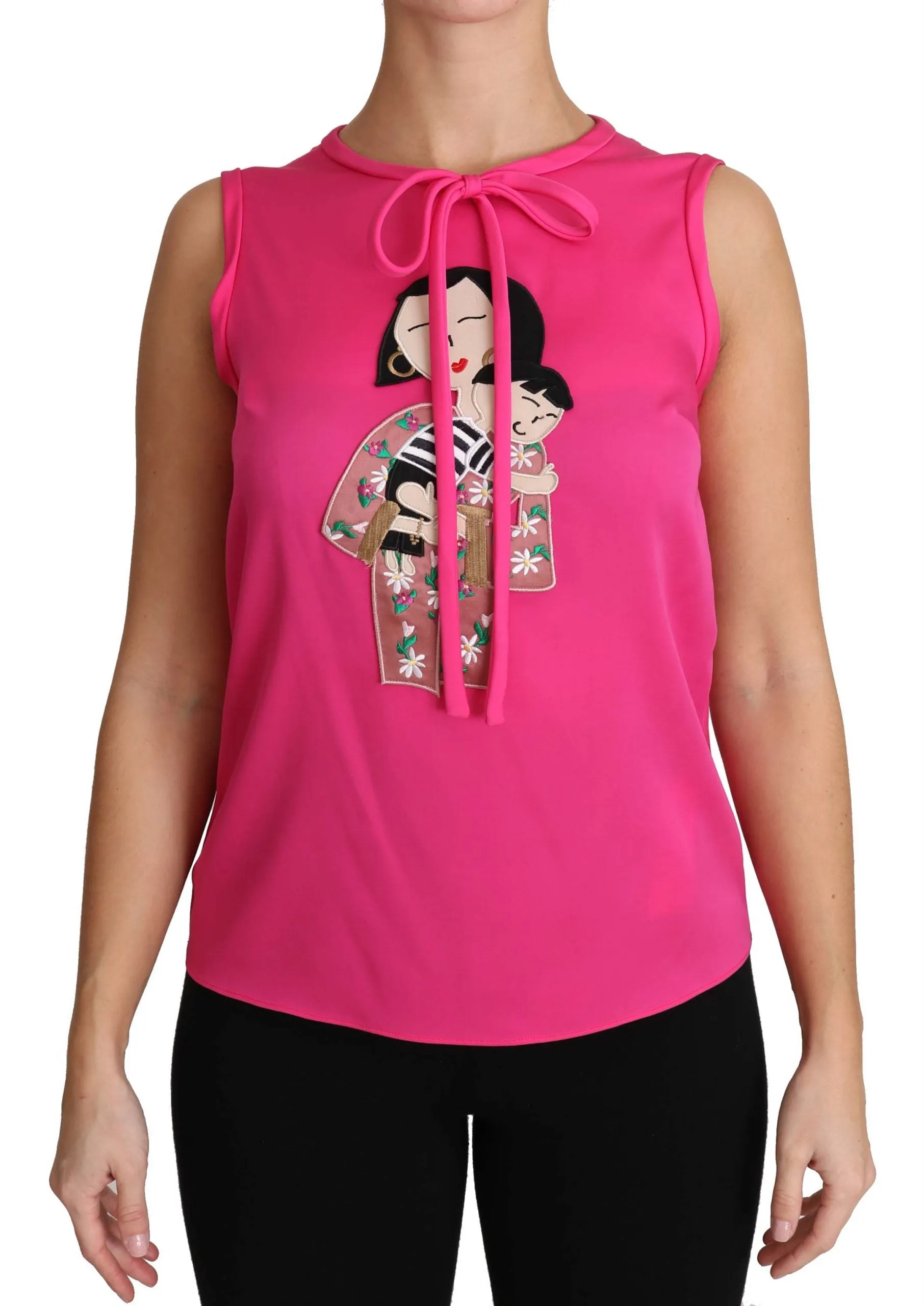 Pink Family Silk Tank Mama Blouse Top Shirt sold by Lord & Taylor