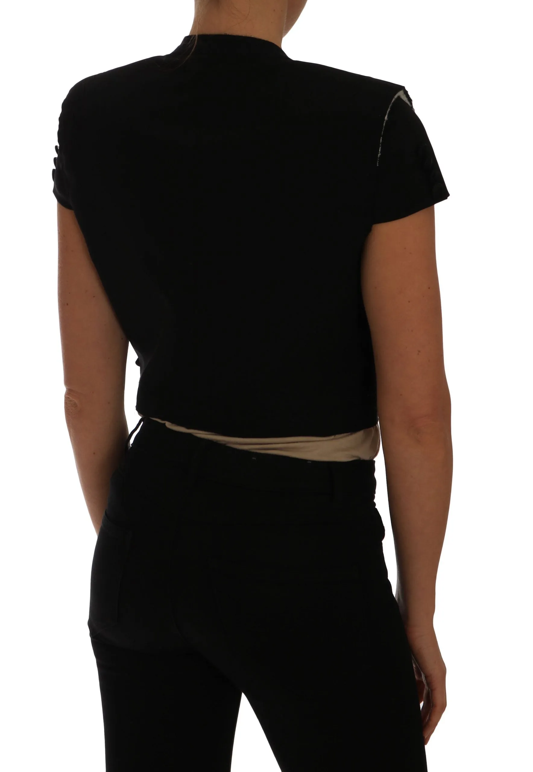 Black Short Croped Blazer Jacket sold by Lord & Taylor product image thumbnail 2
