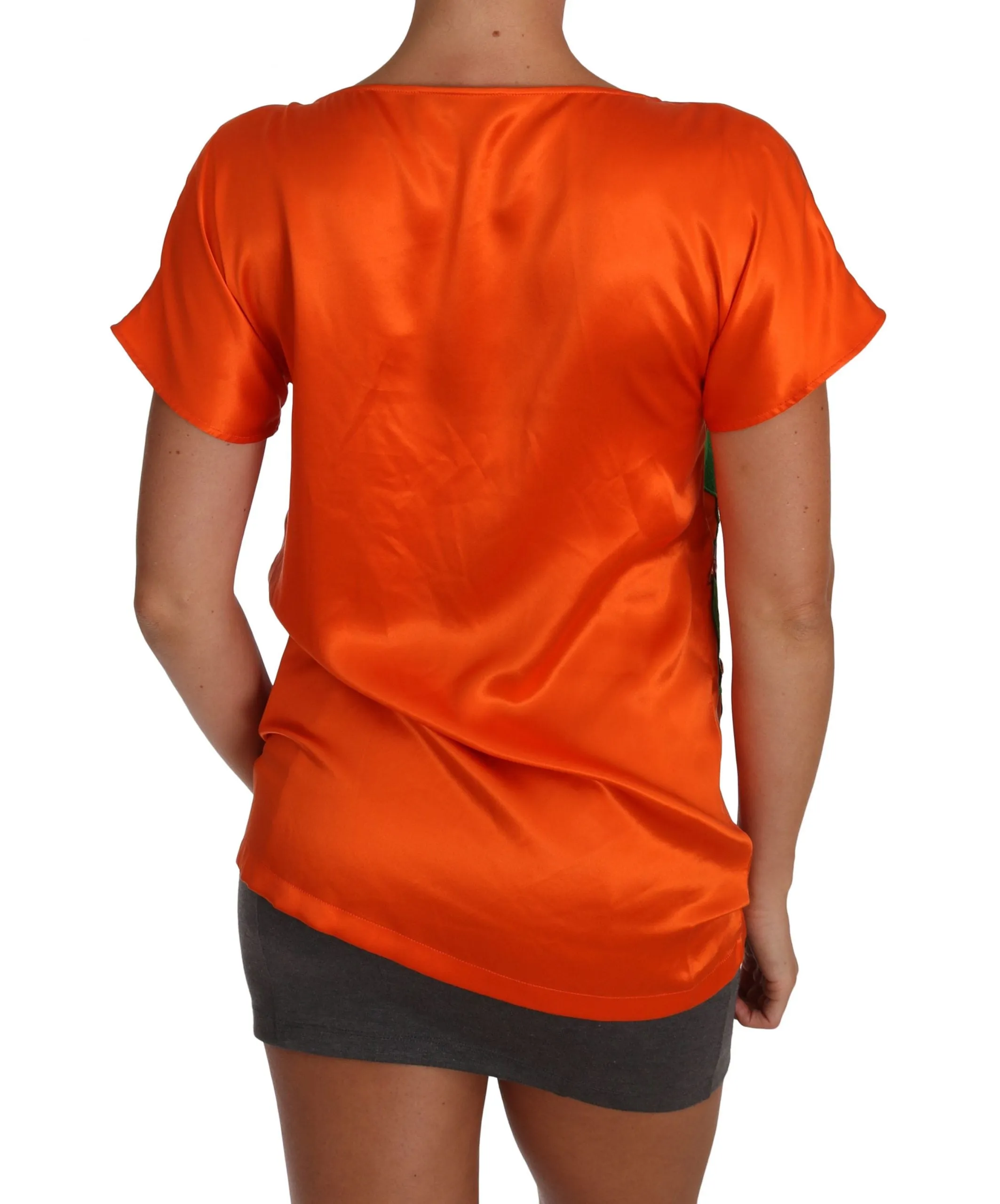 Silk Orange Lemon Crystal T-shirt Top sold by Lord & Taylor product image thumbnail 5