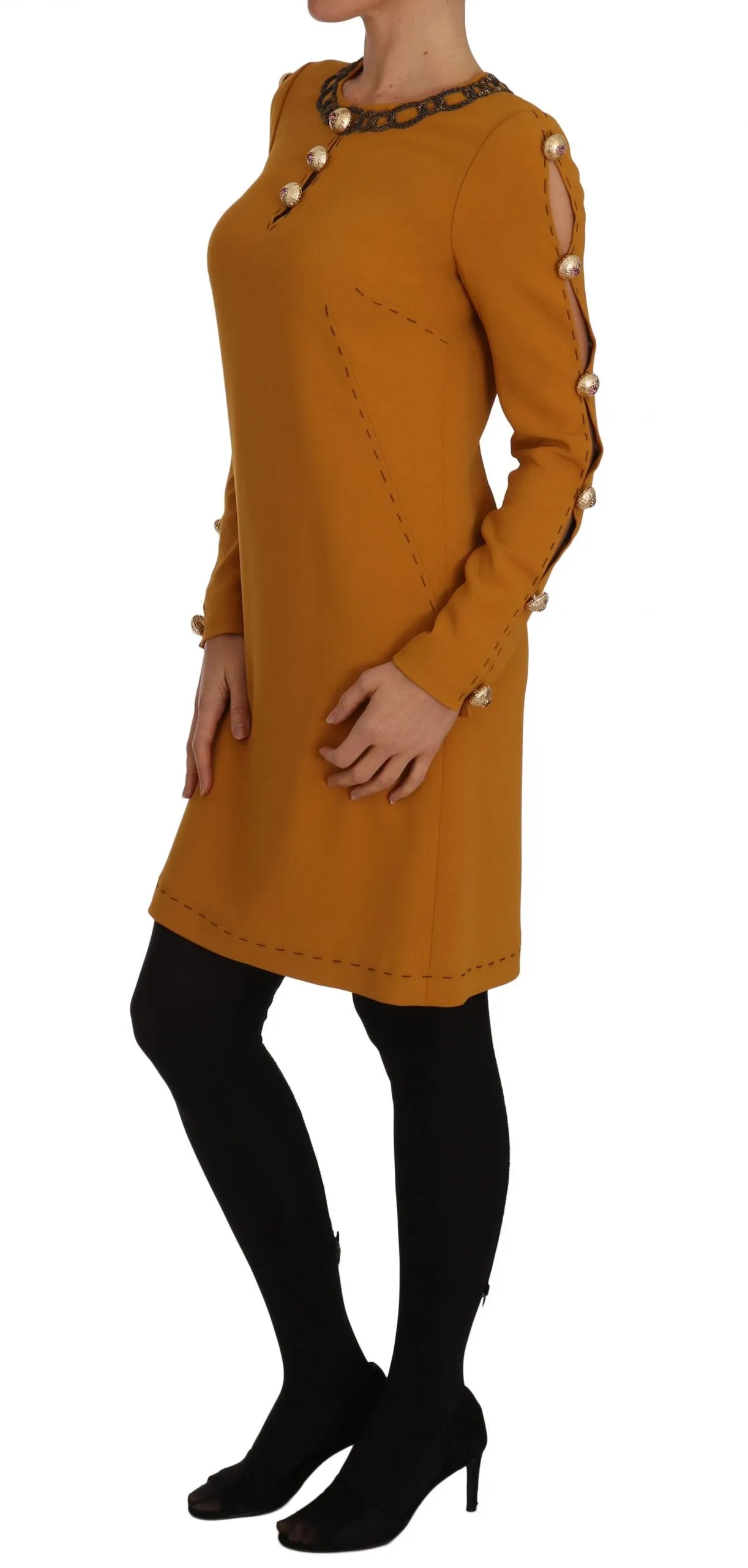 Brown Mini Crystal Embellished Dress sold by Lord & Taylor product image thumbnail 4