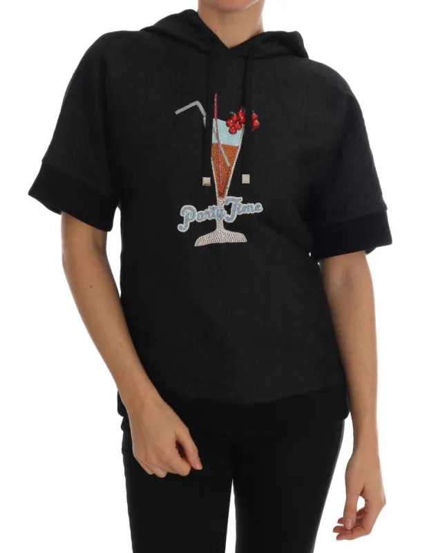 Black Fairy Tale Crystal Hooded Sweater sold by Lord & Taylor