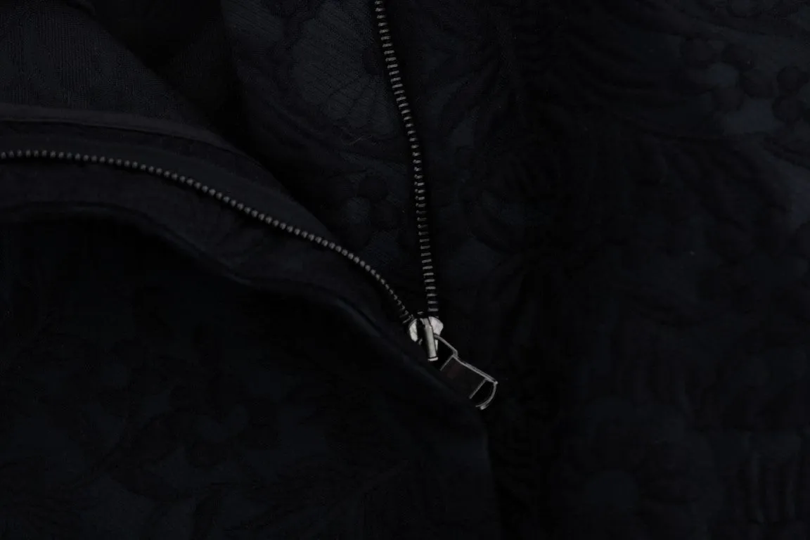 Black Brocade High Waist Capri Shorts sold by Lord & Taylor product image thumbnail 5