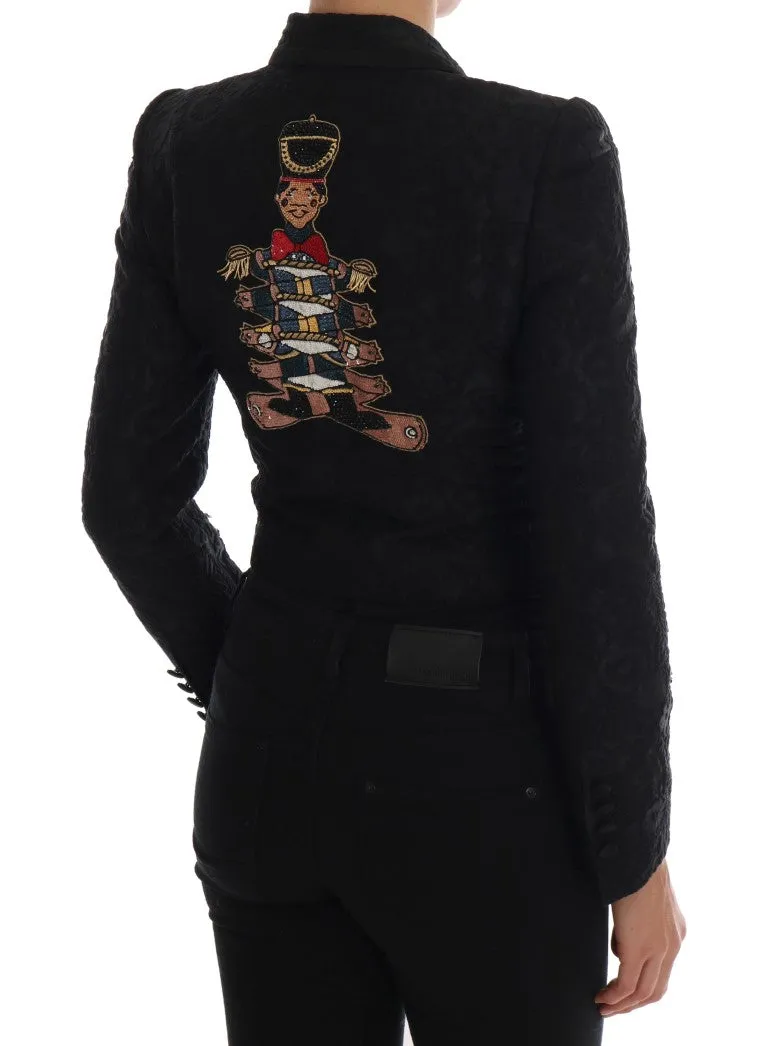 Black Brocade Blazer Jacket sold by Lord & Taylor product image thumbnail 3