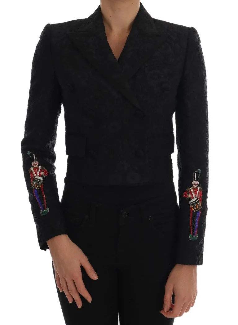 Black Brocade Blazer Jacket sold by Lord & Taylor