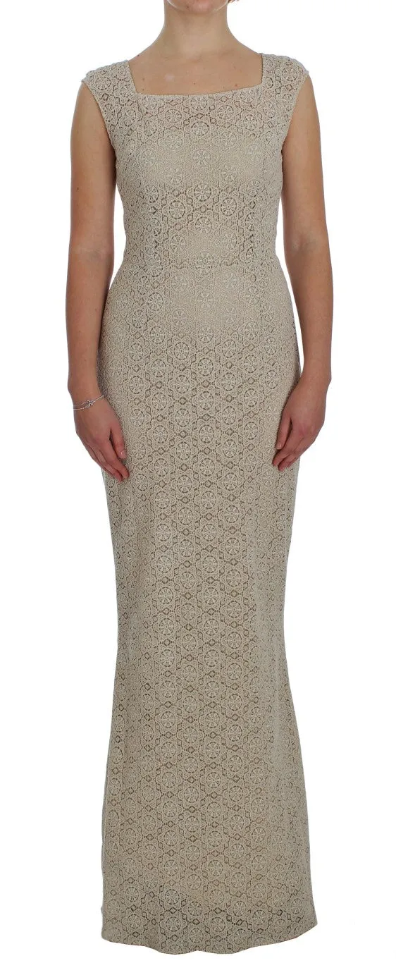 Beige Ricamo Cutout Cotton Sheath Dress sold by Lord & Taylor