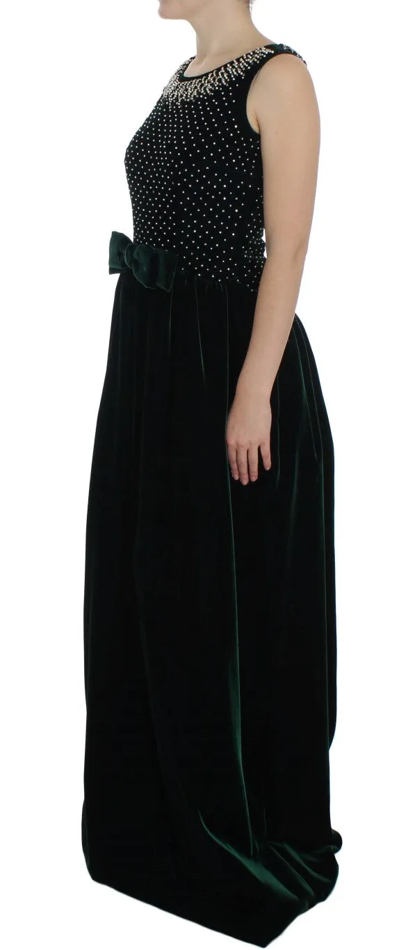 Green Velvet Crystal Long Maxi Dress sold by Lord & Taylor product image thumbnail 2