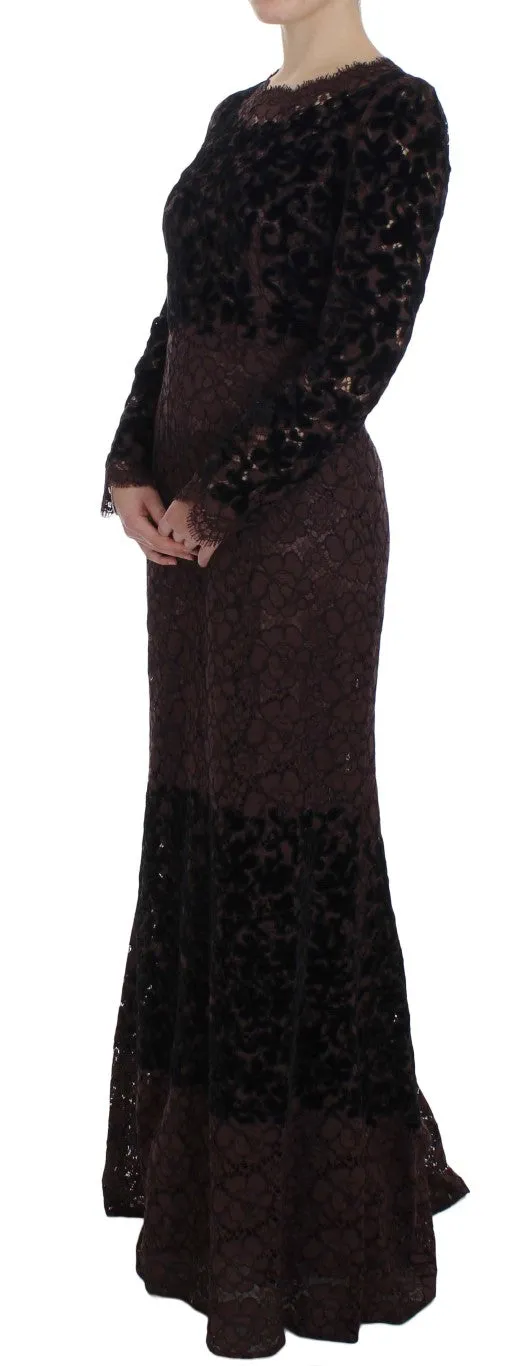 Purple Floral Lace Ricamo Maxi Dress sold by Lord & Taylor product image thumbnail 2