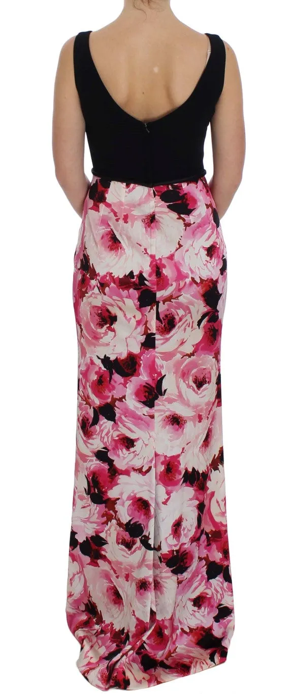 Pink Floral Print Long Maxi Sheath Dress sold by Lord & Taylor product image thumbnail 3
