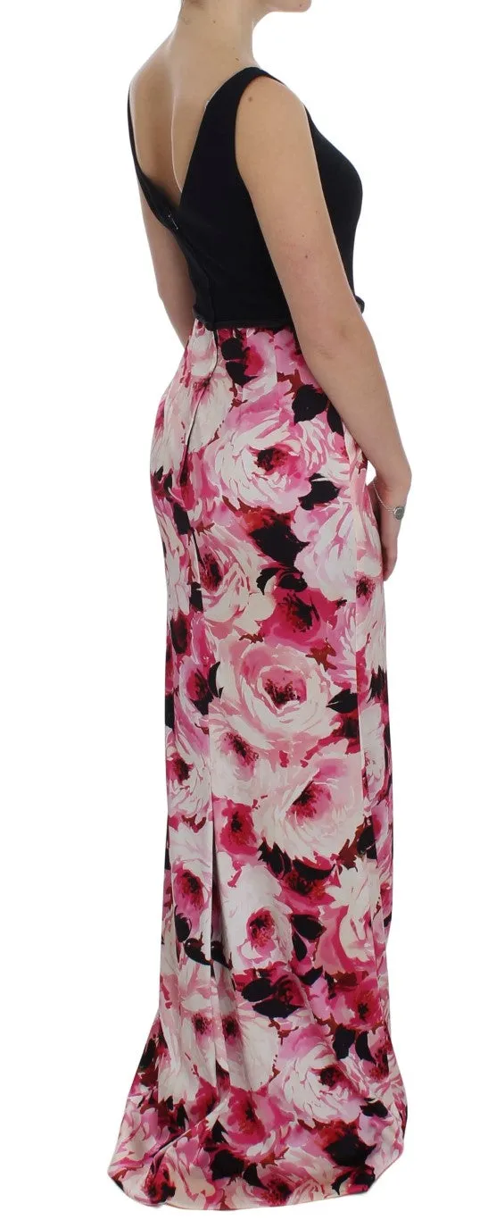 Pink Floral Print Long Maxi Sheath Dress sold by Lord & Taylor product image thumbnail 4