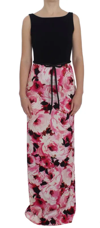 Pink Floral Print Long Maxi Sheath Dress sold by Lord & Taylor