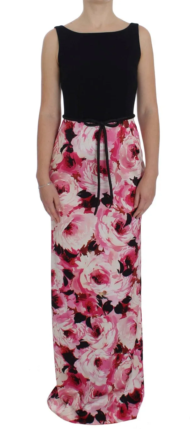 Pink Floral Print Long Maxi Sheath Dress sold by Lord & Taylor