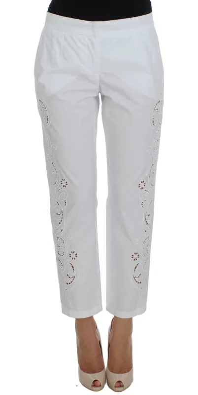 White Floral Cutout Dress Sicily Pants sold by Lord & Taylor
