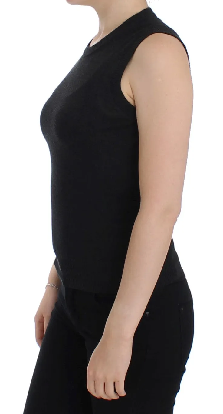 Black Sleeveless Crewneck Vest Pullover sold by Lord & Taylor product image thumbnail 2