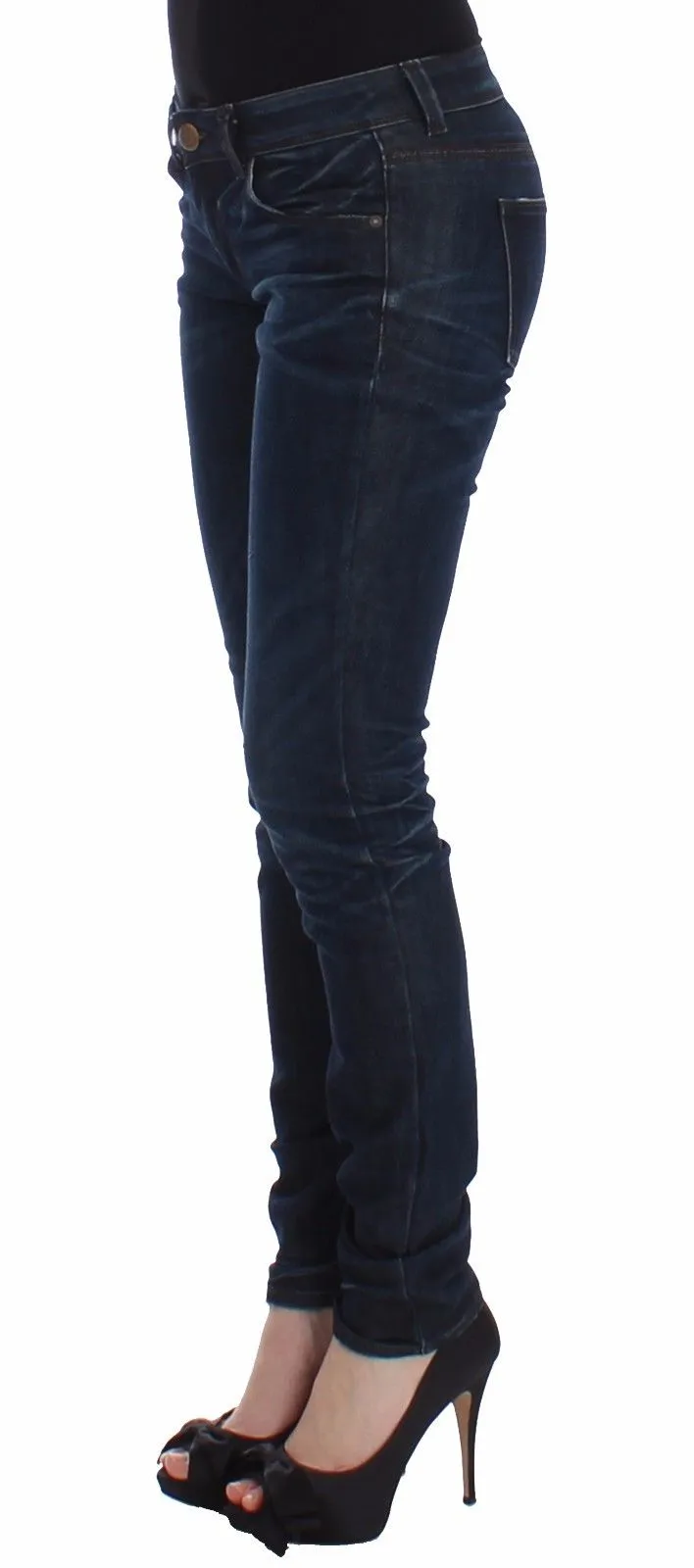 Blue Slim Jeans Denim Pants Skinny Leg Stretch sold by Lord & Taylor product image thumbnail 2