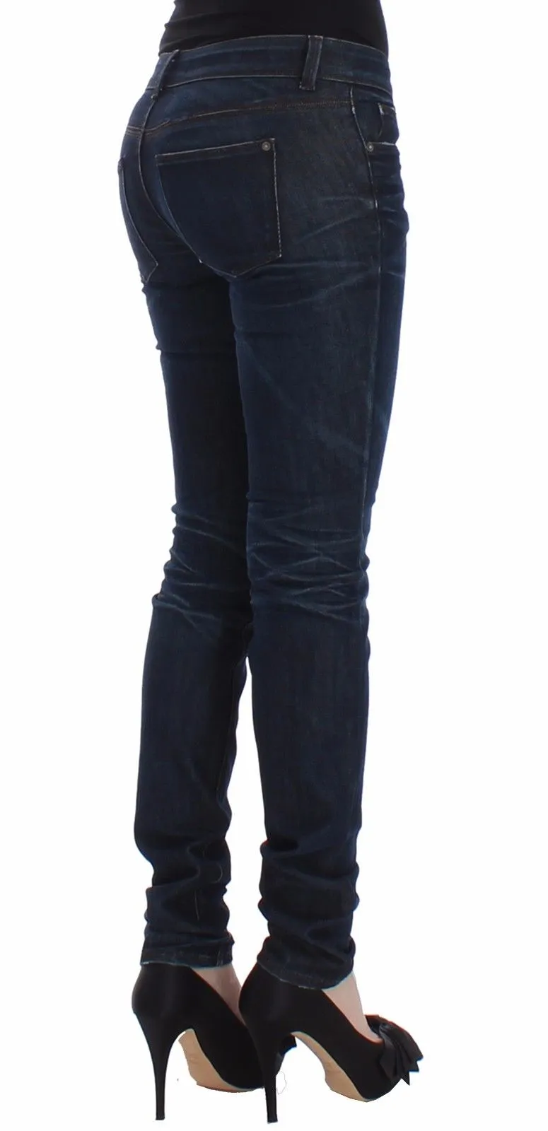 Blue Slim Jeans Denim Pants Skinny Leg Stretch sold by Lord & Taylor product image thumbnail 4