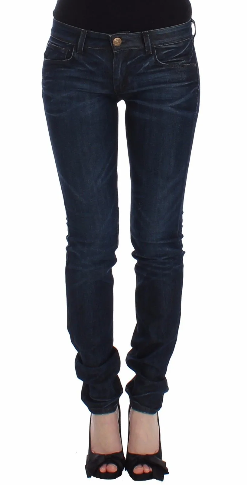 Blue Slim Jeans Denim Pants Skinny Leg Stretch sold by Lord & Taylor