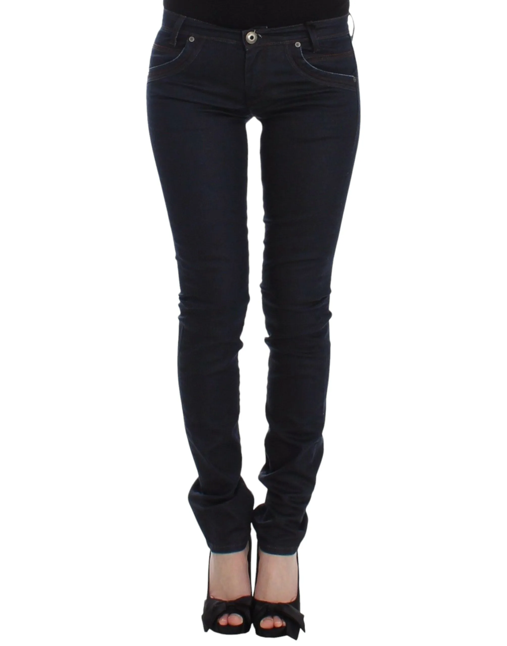 Blue Slim Jeans Denim Pants Skinny Leg Stretch sold by Lord & Taylor