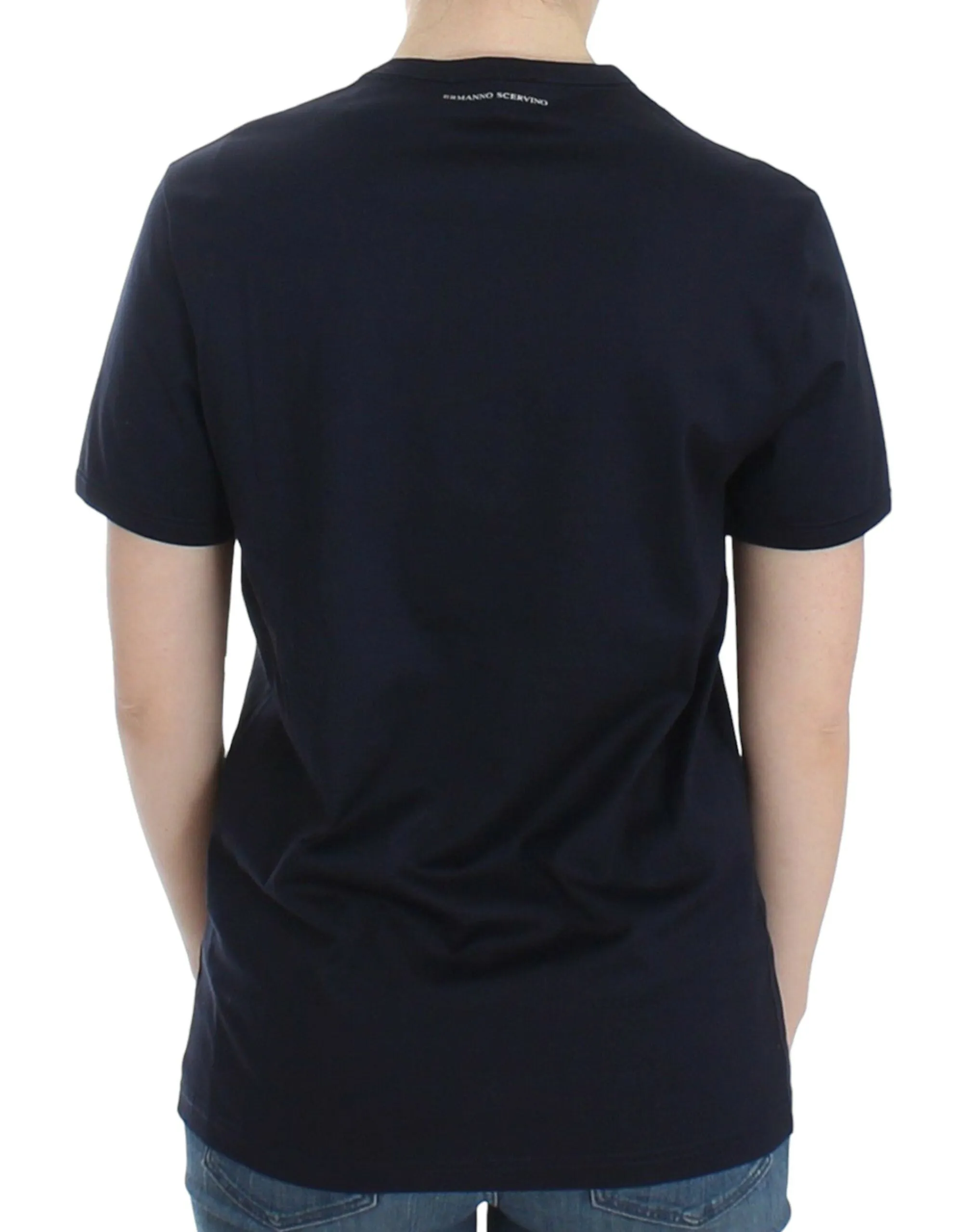 Lingerie Blue Crewneck Cotton Logo T-shirt sold by Lord & Taylor product image thumbnail 3
