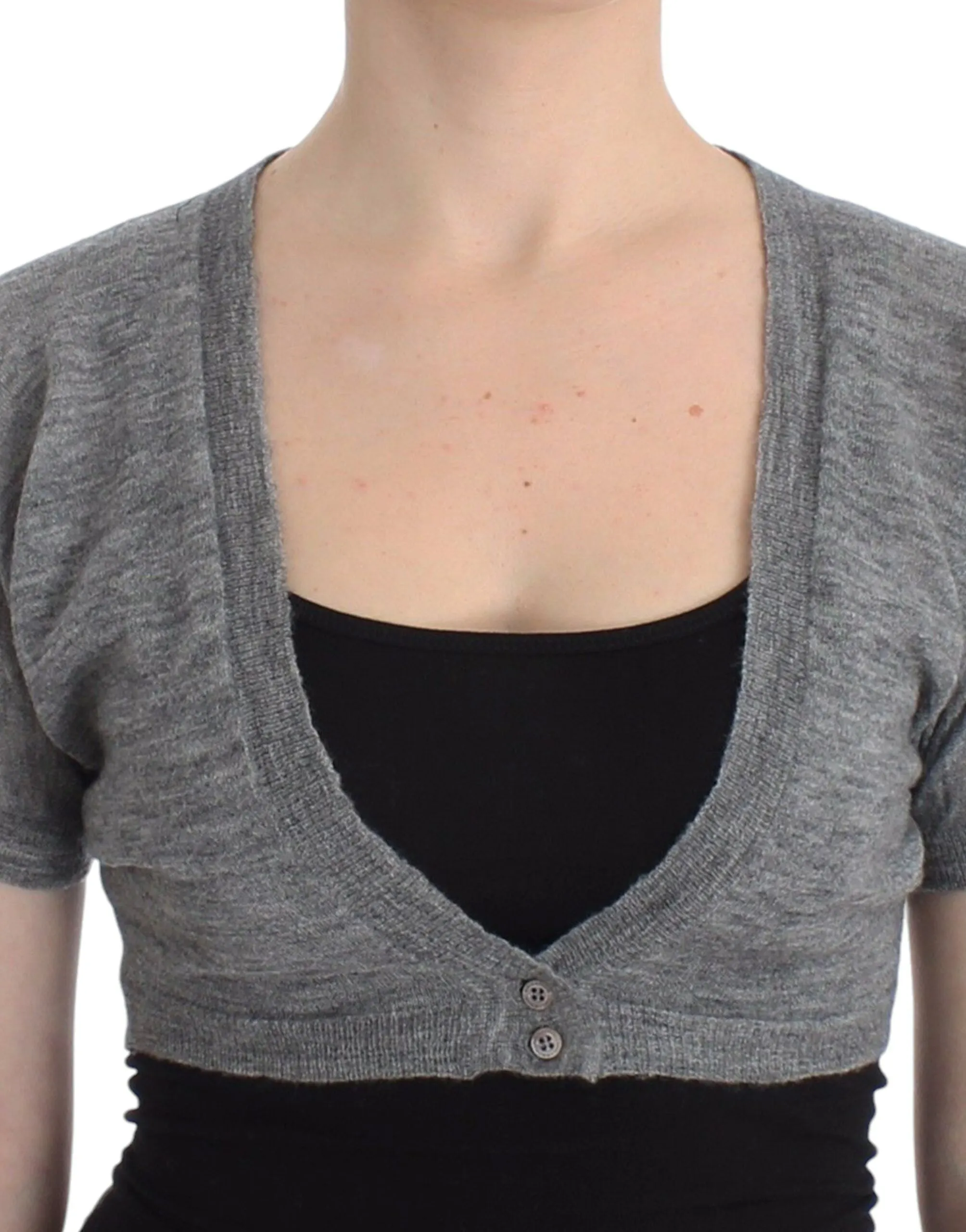 Lingerie Knit Gray Bolero Sweater Cardigan sold by Lord & Taylor product image thumbnail 5