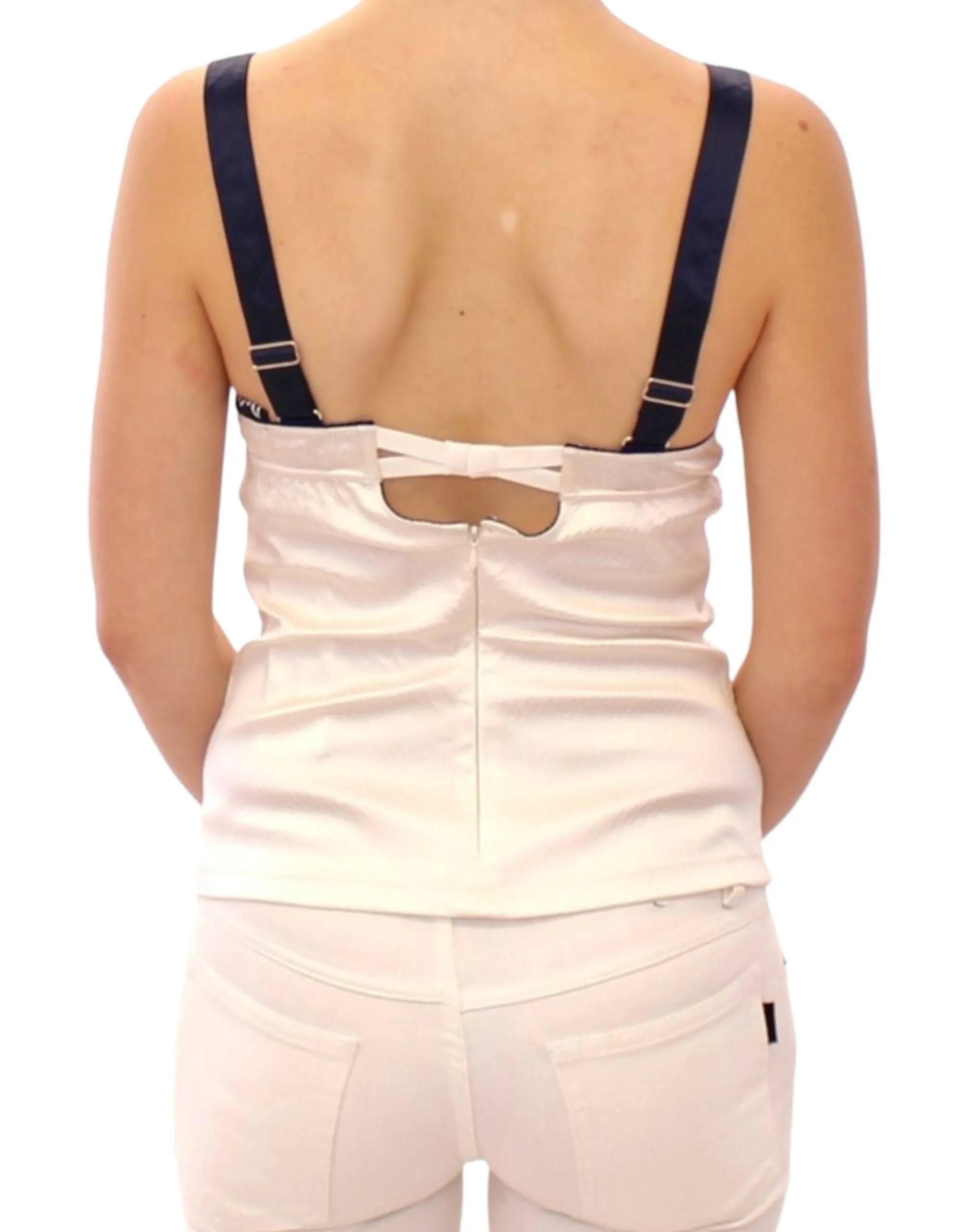 White sailor motive tank top sold by Lord & Taylor product image thumbnail 3