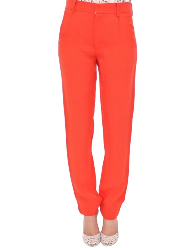 Orange boyfriend stretch pants sold by Lord & Taylor