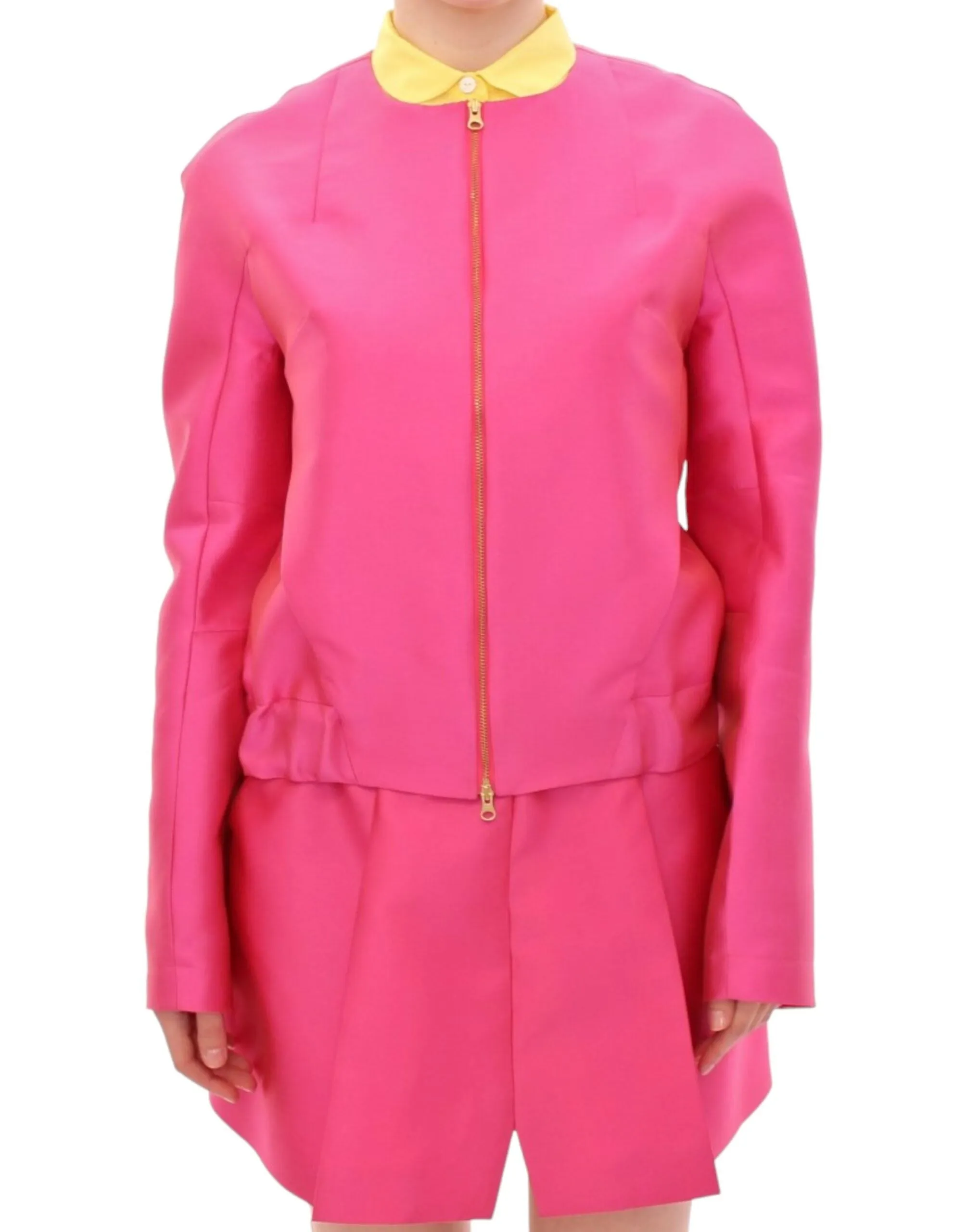 Pink silk blend jacket sold by Lord & Taylor product image thumbnail 3