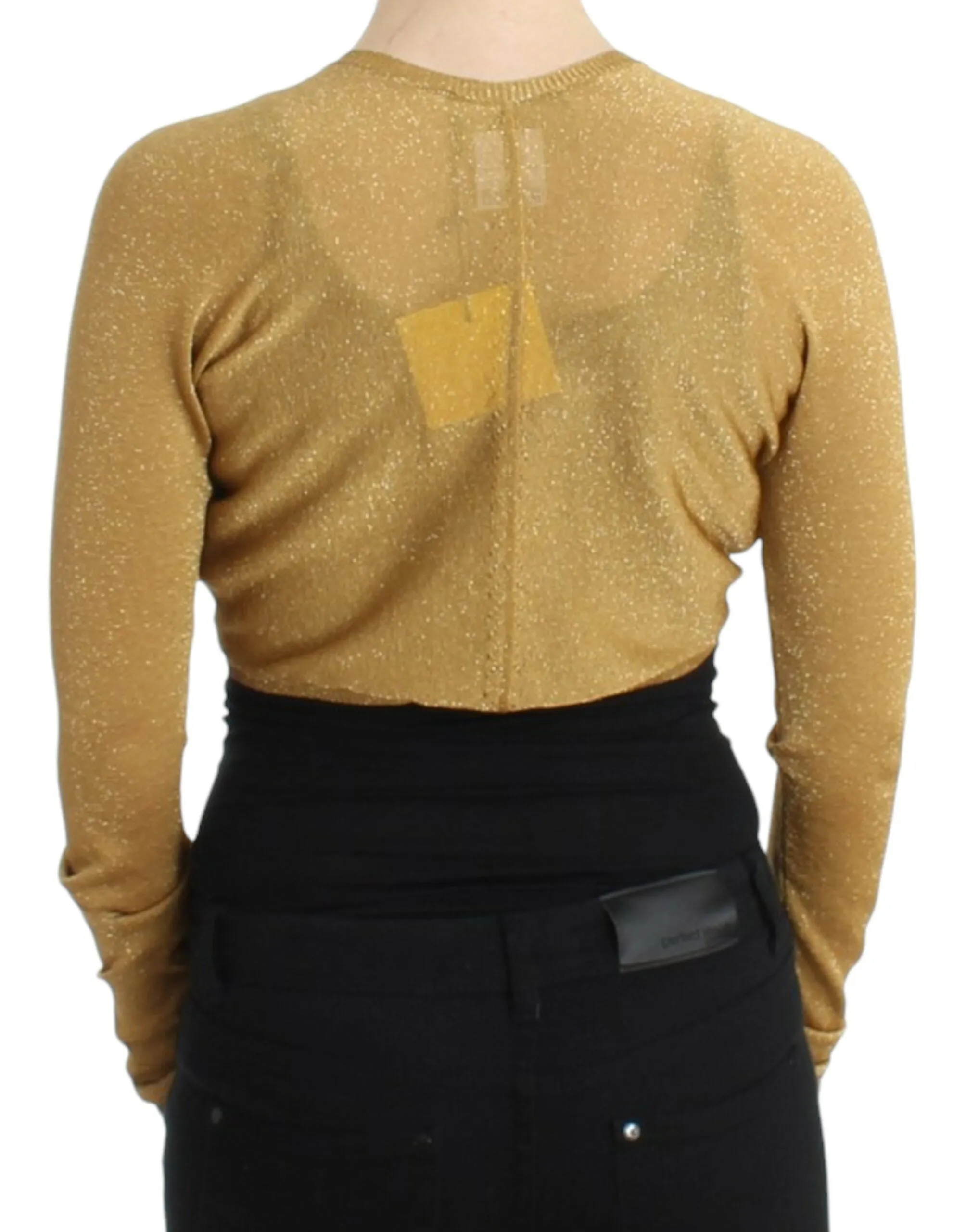 Gold embellished gold shrug sold by Lord & Taylor product image thumbnail 3