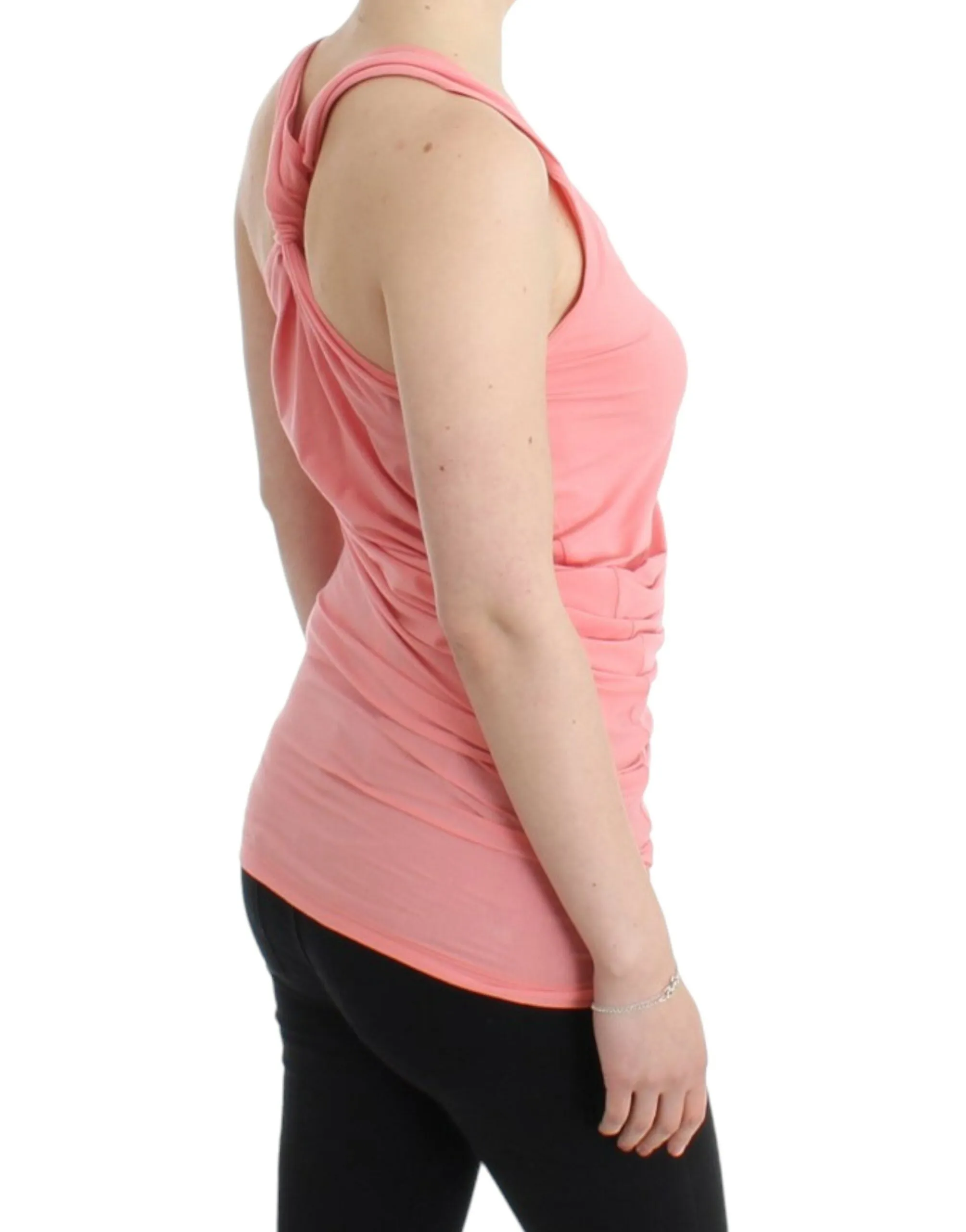 Pink cotton tank top sold by Lord & Taylor product image thumbnail 4