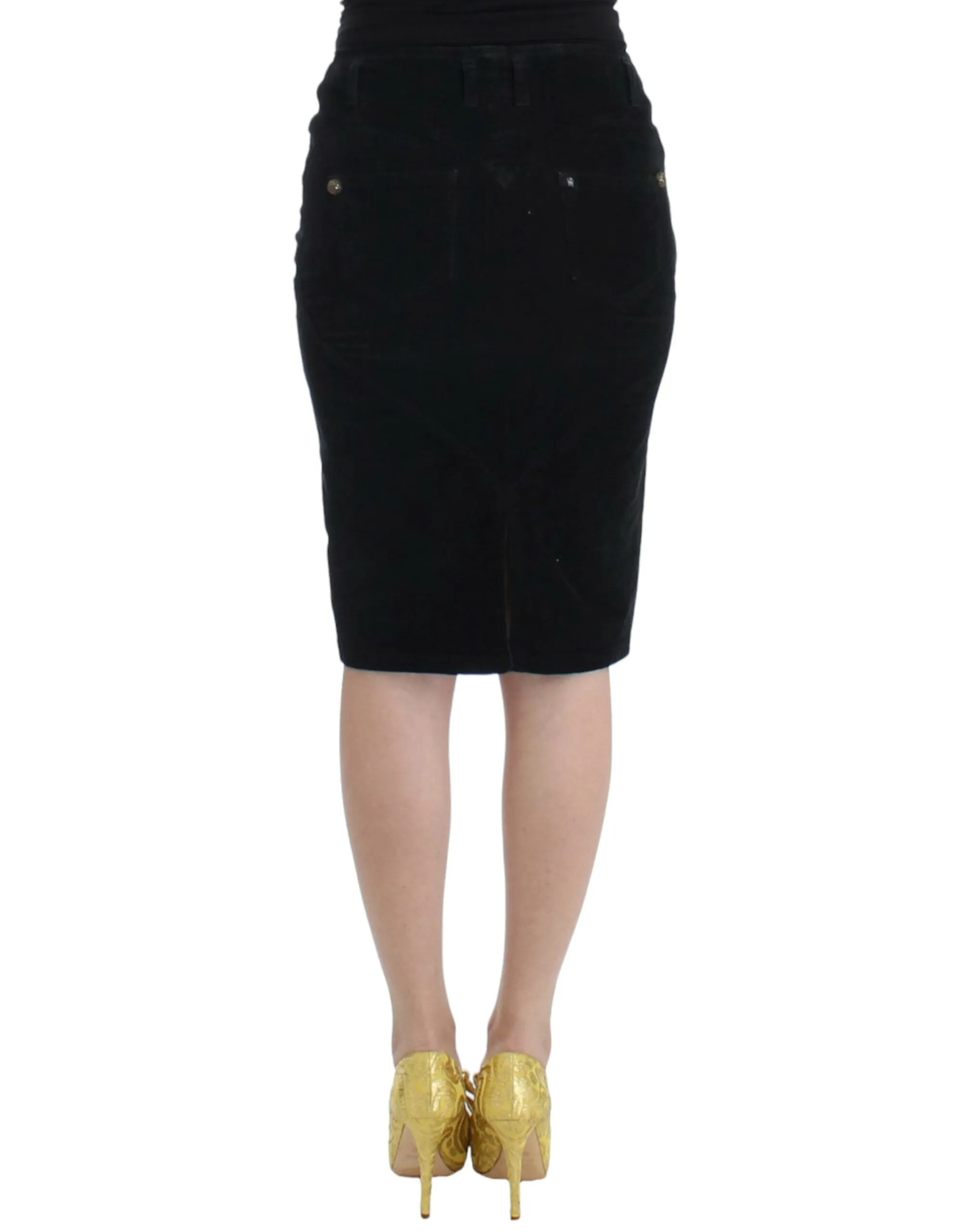 Black Corduroy Pencil Skirt sold by Lord & Taylor product image thumbnail 3